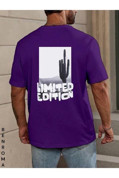 BENROMA PLUS Tricou unisex imprimat pe spate supradimensionat