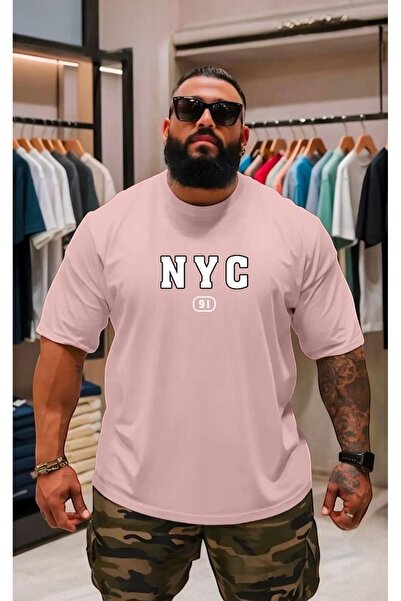 BENROMA Tricou imprimat unisex de mărime mare