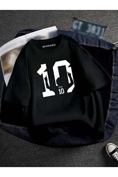 BENROMA Oversized Football Player Printed Unisex T-Shirt Printed