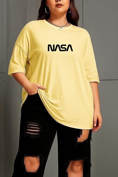 DM DOLCE MORE Large Size Nasa Printed Unisex T-Shirt