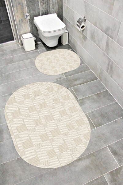 Bordo Halı Декоративна постелка за баня с водопоглъщаща мека, неплъзгаща се о...