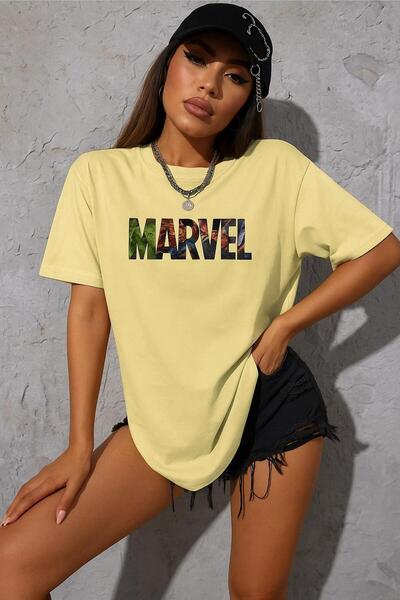 BENROMA Μπλουζάκι με στάμπα Marvel Oversize