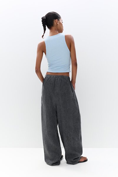 Pull & Bear Rustik bağlamalı üst