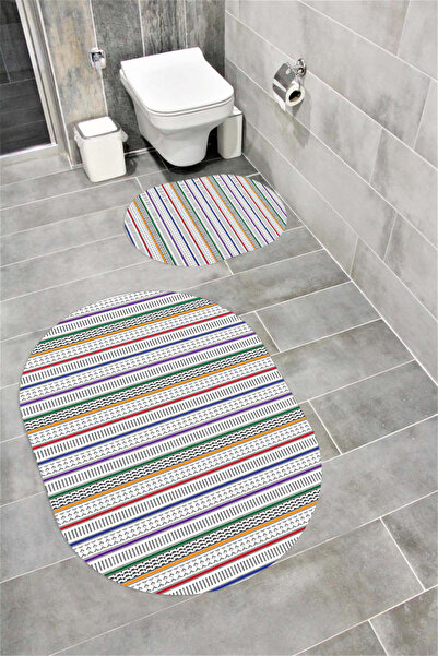 Bordo Halı Декоративна постелка за баня с водопоглъщаща мека, неплъзгаща се о...