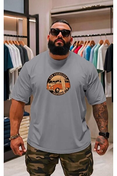 BENROMA Büyük Beden Unisex Baskılı Tişört