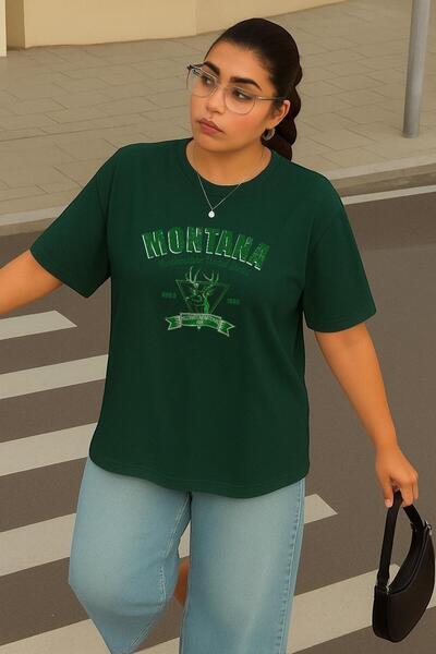 BENROMA Tricou unisex cu imprimeu Montana de mărime mare