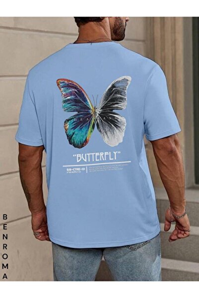 BENROMA Оверсайз футболка з принтом на спині, унісекс