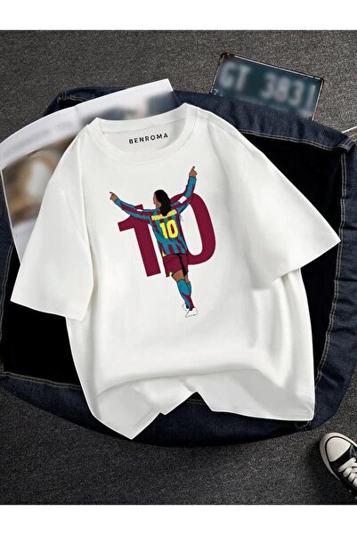 BENROMA Oversized Football Player Printed Unisex T-Shirt Printed