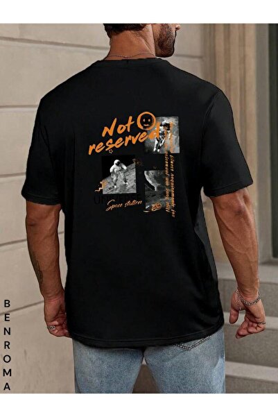 BENROMA Оверсайз футболка з принтом на спині, унісекс