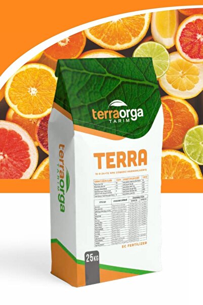 TerraOrga Terra 25 Kg 16-8-24+te Npk Gübresi Harmanlanmış Ec Fertilizer