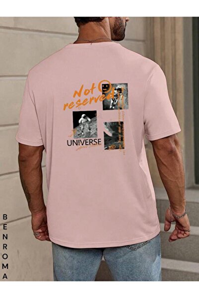 BENROMA Prevelika unisex majica sa leđima Štampano Štampano