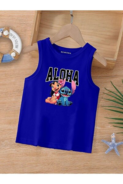BENROMA CRTANI LIK ŠTAMPANA DEČIJA MAJICA BEZ RUKAVA