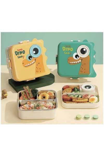 ALPA STORE Fixpoint 1190 ml Stainless Steel Lunch Box Lunch Box 2 Layer with Spoon and Sauce Bowl
