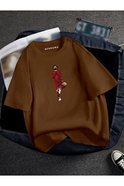 BENROMA Оверсайз футболка з принтом для футболістів, унісекс