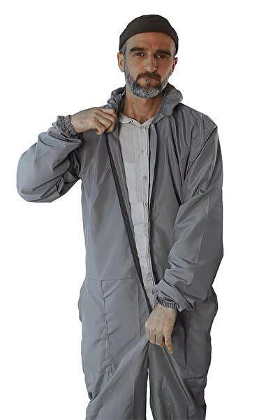 kozagen Yıkanabilir Kapüşonlu Terletmez Koruyucu Tulum, İşçi Tulumu, Boyacı Tulumu, Çiftçi tulumu, İş Tulumu