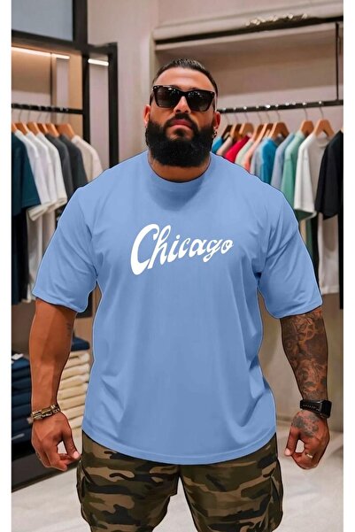 BENROMA Футболка великого розміру з принтом, унісекс