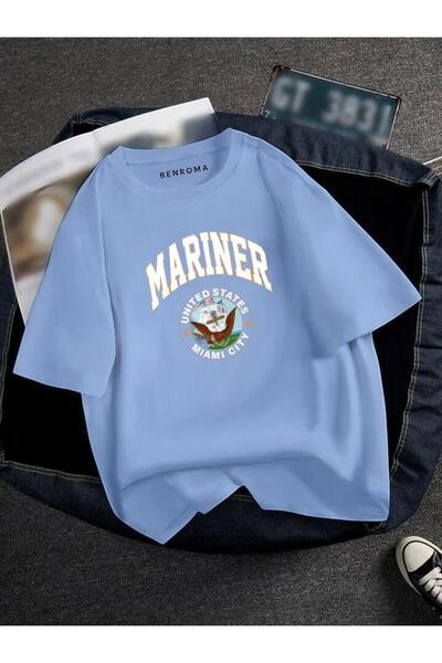 BENROMA Оверсайз Марієр з принтом, унісекс футболка з принтом