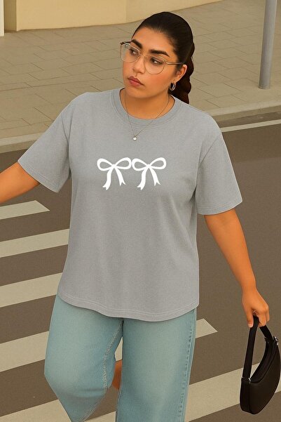 BENROMA Μπλουζάκι Unisex με στάμπα με κορδέλες μεγάλου μεγέθους 2