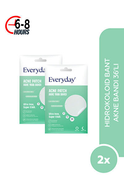 EveryDay Akne Bandı & Yatıştırıcı Bant 36*2 (2 'li Paket) / Pimple Patch- Hidrokolloid Bant