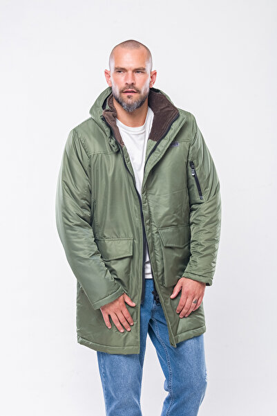 Kevin K235 Men's Green Hooded Parka