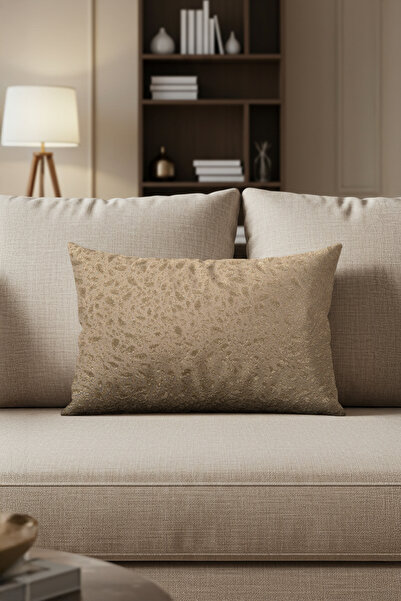 Sezyon Yuna Patterned 30×50 Light Brown Throw Pillow Cover