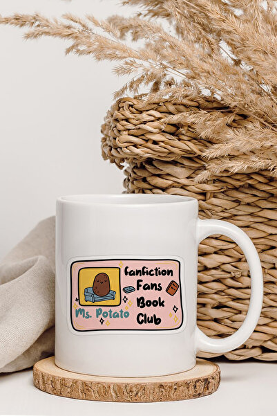shop كوب مطبوع عليه بطاقة نادي الكتب من Ms. Potato Fanfiction Fans
