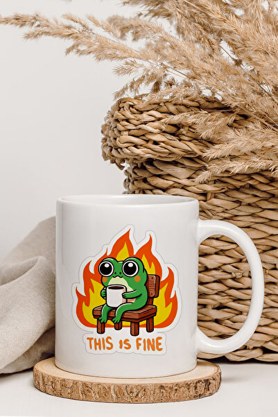 shop هذه كوب بتصميم الضفدع الحزين الجميل