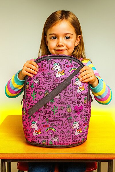 NewBag Раница за момичета от детска градина за новия сезон - мотив с еднорог