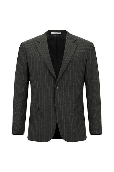 Kiğılı Striped Polyester/Viscose Suit