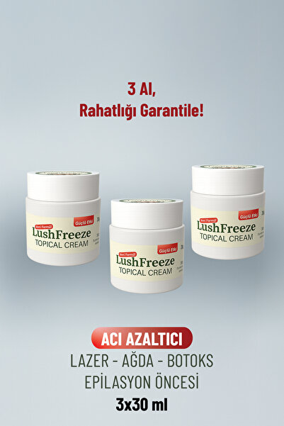 Lornica Lazer Epilasyon Ve Ağda Öncesi Topical PRP Anestezi Topikal Krem -3lü...