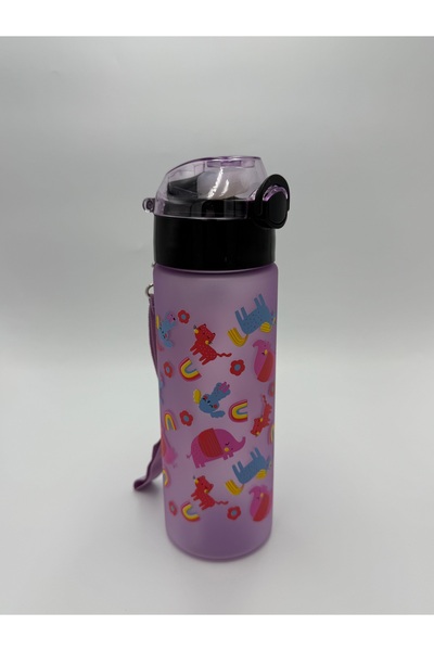 CELESTA Girl's Water Bottle Tritan with Straw 500ml Soft Touch