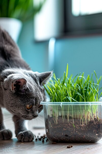 Paw Maw %100 Doğal Kedi Çimi (Tüy Yumağı Önleyici, Sindirim Destekleyici)