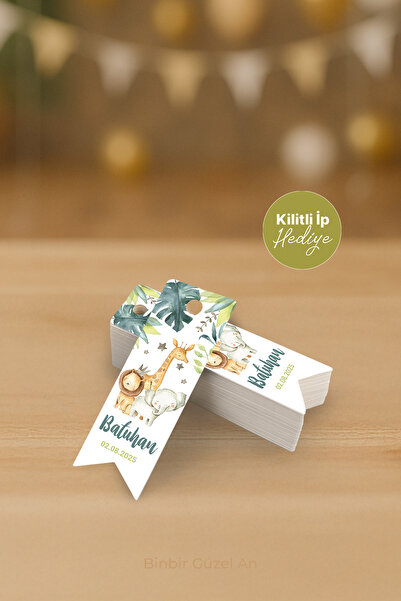 Binbir Güzel An Doğum Günü, Baby Shower Vb. Hediyelik Flama Etiket (35 Adet -...