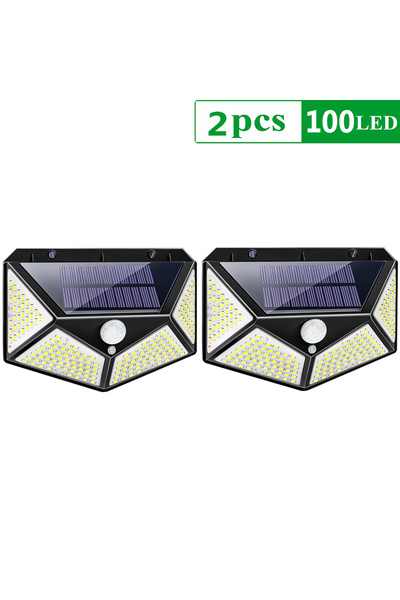 Choice 2pcs 100led 4pcs 468 LED Solar Led Lamp Outdoor Solar Light with Motion Sensor Wall Lights Waterproo