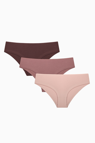 Penti Earth Tones 3-Piece Hipster Multicolored Panties