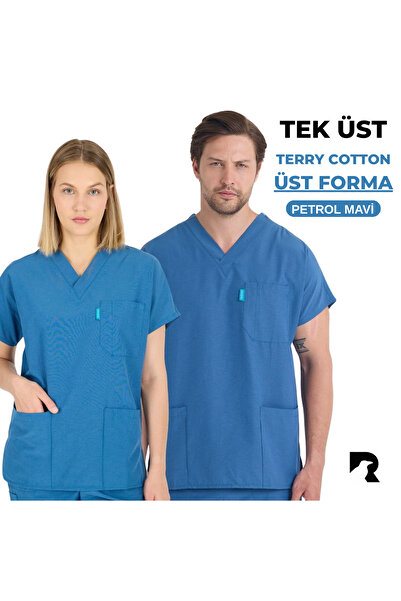 KARGA ÜNİFORMA TEK TOP JERSEY - زي موحد للممرضات والأطباء بأكمام الخفاش للجنسين