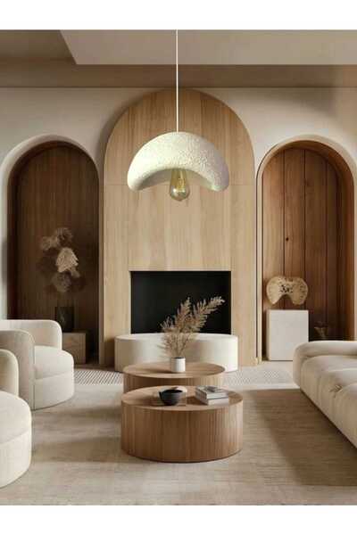 Aslan Nordic Single Pendant Chandelier / Nordic Concrete Chandelier 30 cm