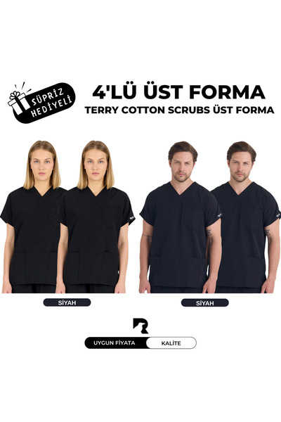 KARGA ÜNİFORMA 4' SET GORNJI DRES - Unisex uniforma sa šišmiš rukavima za med...