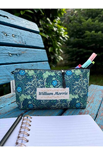 pamukcanta William Morris büyük boy kalemlik yıkanabilir 22x12 ölçülerinde kö...