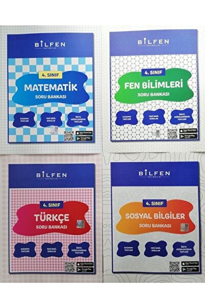 Bilfen Yayınları Bilfen 4.sınıf 4'lü Soru Bankası Seti