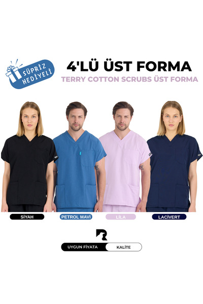 KARGA ÜNİFORMA 4' SET GORNJI DRES - Unisex uniforma sa šišmiš rukavima za med...