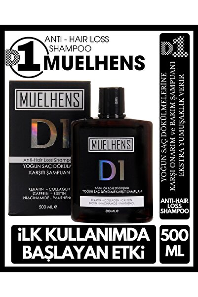 Muelhens D1 Anti Hair Loss Shampoo Yoğun Saç Dökülme Karşıtı Şampuan 500 ml