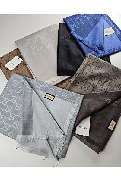 Webinay Home Premium A Kalite Çift Taraflı G Desen Yün İpek Şal Yazlık İnce Kumaş Silk Scarfs Hijab