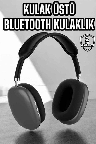 Pratico P9 Kulaklık Siyah Bluetooth Bağlantılı Kulak Üstü Kablosuz Anc Özelliği