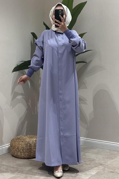 Invee İnvee Ribanalı Dikiş Detaylı Gömlek Elbise