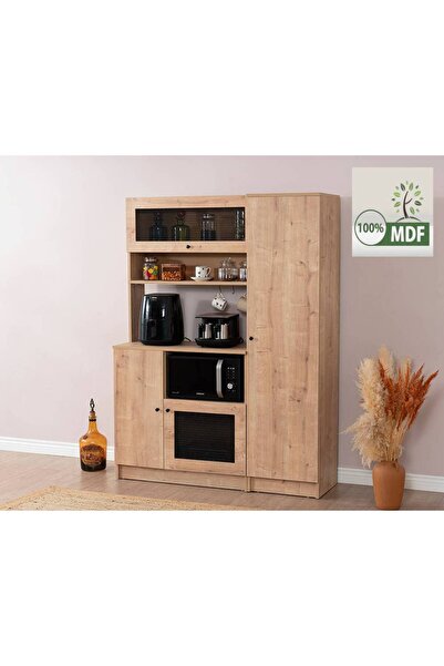 Castabal Home Vetra Tel Kahve Köşesi Dolabı ( Meşe )