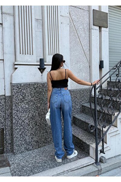 Woman Denim KADIN YÜKSEK BEL SALAŞ PANTOLON
