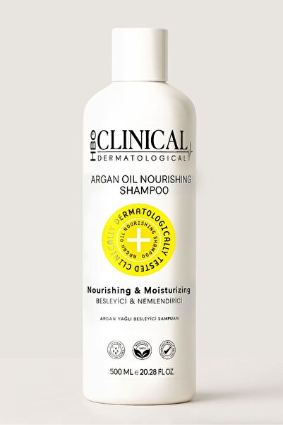 hbo CLINICAL ARGAN YAĞLI, TUZSUZ, DERMATOLOJİK ONAYLI ŞAMPUAN