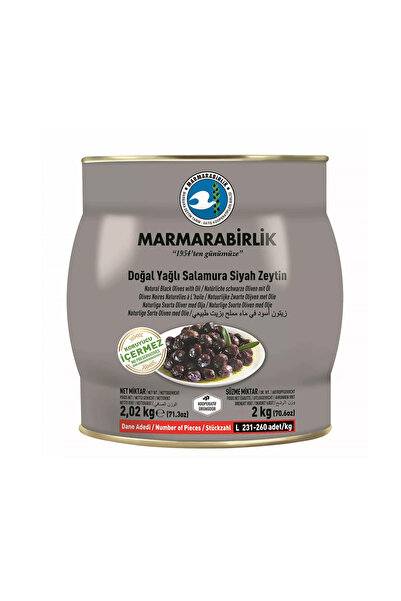 MarmaraBirlik 2 Kg Yağlı Salamura Zeytin (L) 231-260