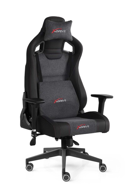 XDrive Akdeniz Kumaş Profesyonel Oyuncu Koltuğu Gri/siyah